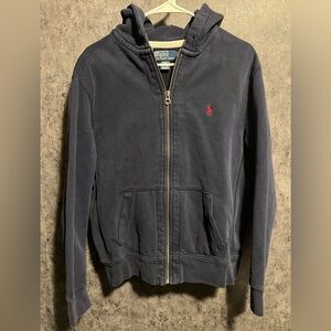 Polo Ralph Lauren Navy Hoodie with Red Logo